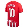 Camisola Atlético Madrid Correa 10 Homen Equipamento 1ª 23/24